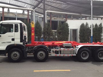 cama Zz3317n3267c1 modelo del camión de basura de la elevación del gancho de 290hp Sinotruk T5G 8×4 uno