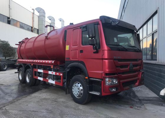 Camión de la succión de las aguas residuales del vacío de SINOTRUK HOWO 6X4 336hp