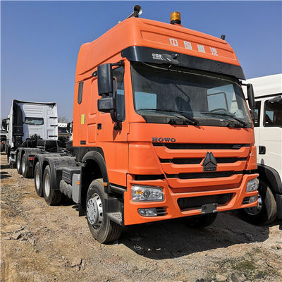 Camión principal ZZ4257V3241V del remolque anaranjado de Howo Sinotruk 371