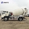 Nuevo HOWO Mini camión mezclador de hormigón con color blanco 4X2 4cbm 6 ruedas de alta calidad