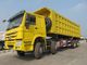 Amarillee 12 la capacidad de carga resistente del camión volquete 30-40M3 60-70T de las ruedas 8x4