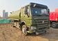 camión de petrolero de gasolina y aceite 15CBM 336HP para el uso del ejército, camiones de reparto de gasolina y aceite