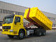 Color desprendible 290/336/371hp del amarillo del camión de la recolección de basura del carro de HOWO 6X4