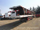 remolque extensible de 20 40 48 de los remolques los 60Ft planos del camión chasis del envase semi 60 toneladas