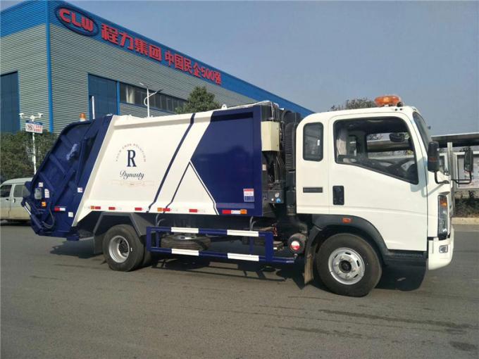 Compresor de la basura de HOWO 4X2 8m3 Ton Compressed Garbage Truck camión/5