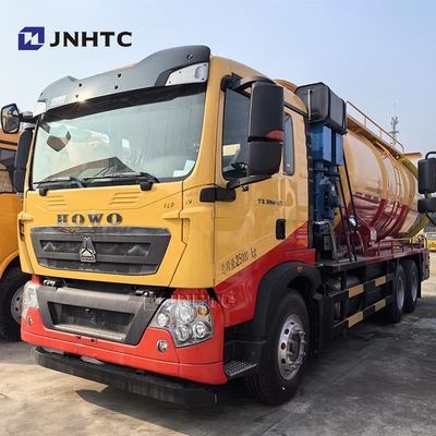 Howo TX Vehículo de succión de aguas residuales Camiones de bombeo de aguas residuales Nuevos 16m3 6X4 10 ruedas 350HP