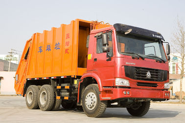camión de acero del compresor de la basura de la seguridad 6X4 con capacidad de cargamento grande 16m3