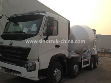 Camión concreto del mezclador de Sinotruk Howo A7 8×4 con el motor 371hp y una cama