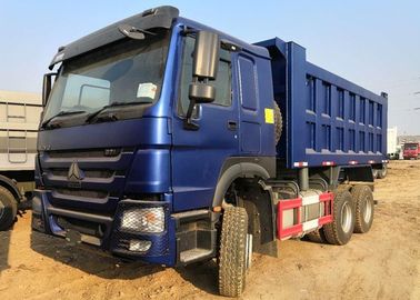Camión volquete pesado del poder de caballo de Sinotruk 6x4 371 25 toneladas de larga vida azul del color