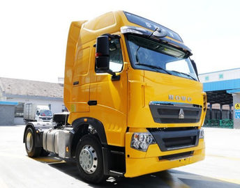 Estándar de emisión amarillo del euro II del camión 290hp del tractor de Sinotruk 4x2 Howo del color