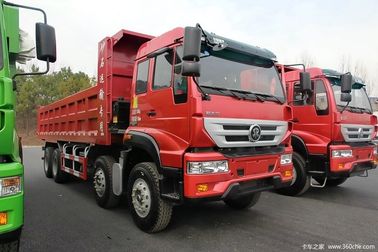 Special del camión de volquete de la arena de SINOTRUK SWZ 8x4 en los ejes delanteros del color rojo HF12 para 55 toneladas