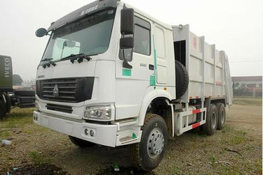 6x4 camión del compresor de la basura del estándar de emisión del euro II, camión de basura compacto 12m3