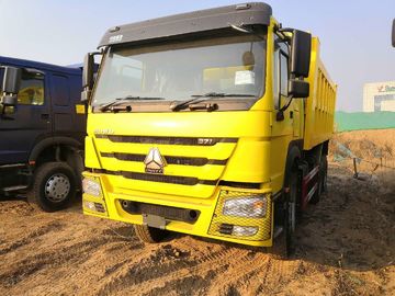 El color amarillo 10 cansa el camión de volquete grande de los camiones volquete SINOTRUK HOWO 371HP 6X4