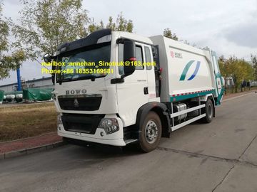 impulsión Euro2 de la mano izquierda del camión 290hp 336hp de la recolección de basura de 4x2 12m3 Sinotruk Howo7