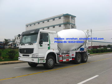 color del blanco del tanque 6x4 Lhd del mezclador concreto de 336hp Sinotruk Howo7 10m3 8m3