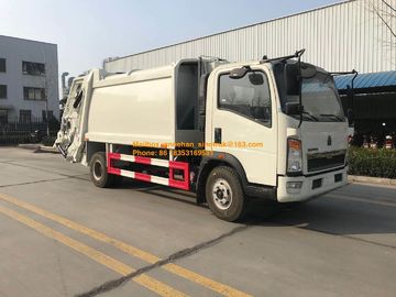 camión de basura del compresor de los neumáticos 4x2 6 de Sinotruk Howo7 8M3-10M3