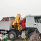 Nuevo camión de carga Sinotruk Howo 10 toneladas grúa plegable 12 ruedas 400hp a la venta