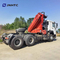Precio de fábrica Sinotruk HOWO 6x4 camión tractor con grúa plegable de 10 toneladas