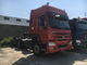 camión del motor del tractor de Sinotruk Howo7 de la cabina de 371hp HW79 con 2 durmientes