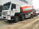 mezclador concreto 8x4 10cbm del camión de 266-371hp Euro2 Euro3 HOWO A7 en color blanco rojo