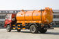 Camión de la eliminación de residuos de las aguas residuales con la combinación de alta presión del lavado y de la succión