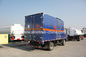 camiones comerciales de poca potencia del multicolor 116HP, luz cube van truck de HOWO 4*2