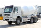 resistencia de la colisión del camión del mezclador de cemento del petrolero 12cbm alta con el sistema hydráulico