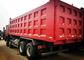 el camión volquete resistente de 8×4 371HP 32 toneladas carga el color amarillo rojo blanco de la caja de la descarga 30CBM