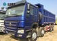 Camión de volquete de elevación delantero del neumático HOWO del camión 8x4 12 de la carga pesada 371HP del euro 2