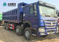 Camión de volquete de elevación delantero del neumático HOWO del camión 8x4 12 de la carga pesada 371HP del euro 2