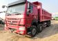 Equipo resistente del camión volquete 6x4 de HOWO con el camión volquete internacional del color rojo 371hp