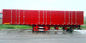 Remolques resistentes Steel Box Van Trailer de los árboles del rojo 3 semi remolques resistentes de la carga útil máxima de 40 toneladas semi