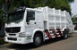 Volumen blanco del camión SINOTRUK HOWO 4x2 6000L del compresor de la basura del color 12m3