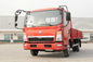 El camión ligero rojo de HOWO, el anuncio publicitario de poca potencia acarrea 4x2 capacidad de 5 toneladas