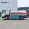 Camión de petrolero de Sinotruk Howo de la aleación de aluminio de 6 ruedas 10000 litros con el dispensador